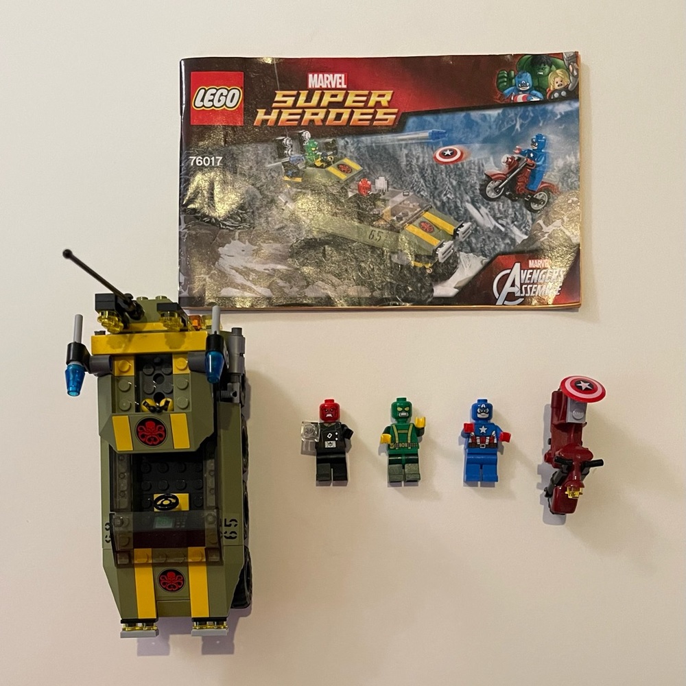 LEGO 76017 Avengers Captain America vs Hydra Complete w/ Figures